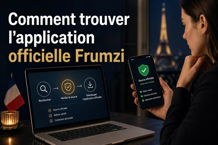 Comment trouver l'application officielle Frumzi