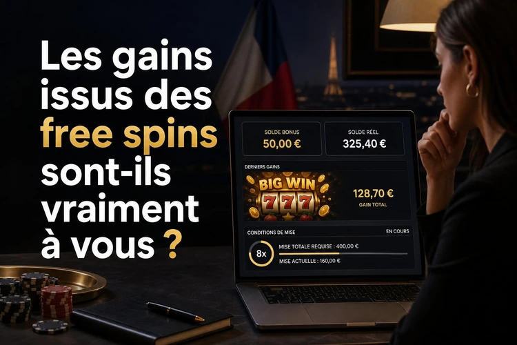 Les gains issus des free spins sont-ils vraiment à vous?
