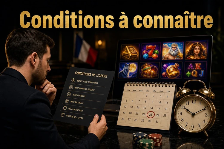 Conditions à connaître